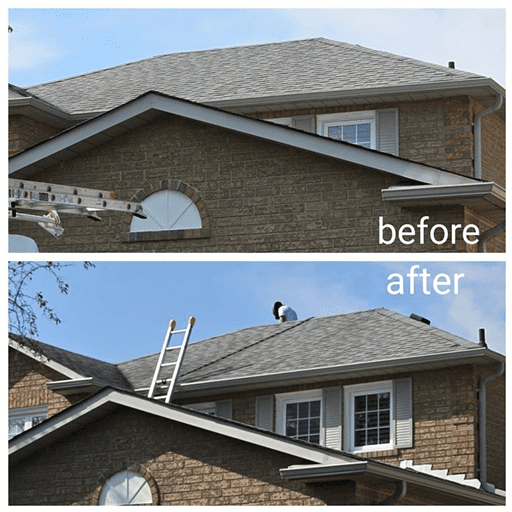 Roof edge and eavestrough project